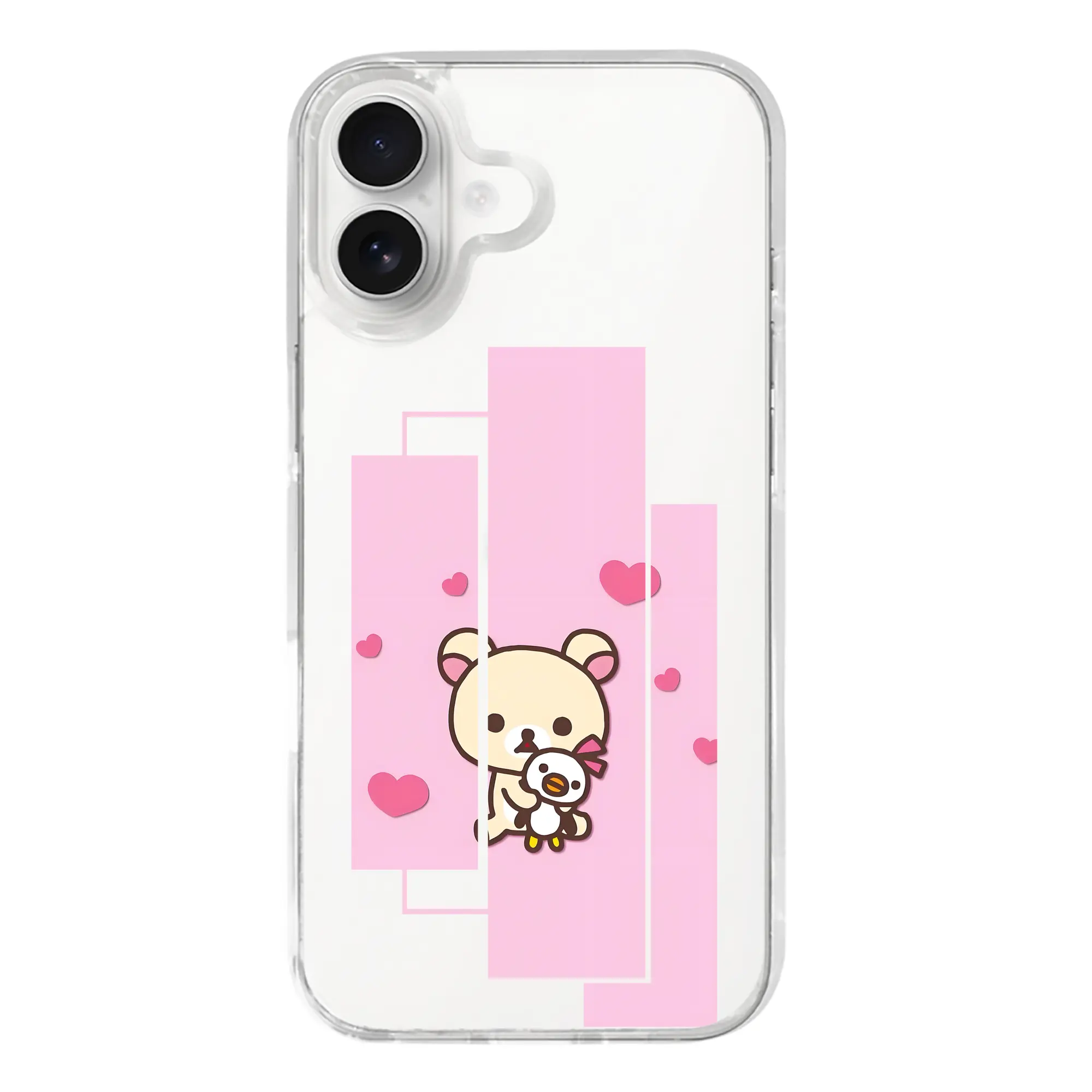 リラックマ (Rilakkuma) グッズ コリラックマ (Korirakkuma) - iPhone 17シリーズ 透明スマホケース – 薄型・耐衝撃・精密フィット保護カバー